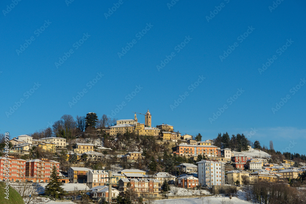 Cityscape of Monforte of Alba, Piedmont - Italy