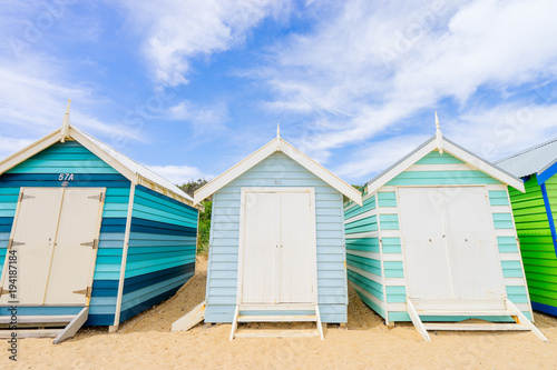 Brighton Beach Huts in Melbourne, Australia © Darren