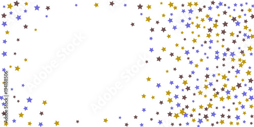 Abstract flying confetti star.