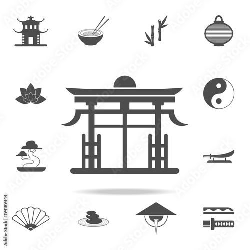 Chinese Gate icon. Set of Chinese culture icons. Web Icons Premium quality graphic design. Signs and symbols collection, simple icons for websites, web design, mobile app