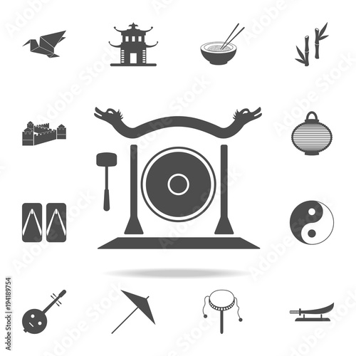 Gong icon. Set of Chinese culture icons. Web Icons Premium quality graphic design. Signs and symbols collection, simple icons for websites, web design, mobile app