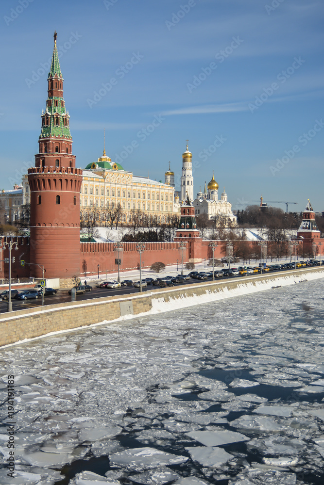 Naklejka premium Winter Kremlin.