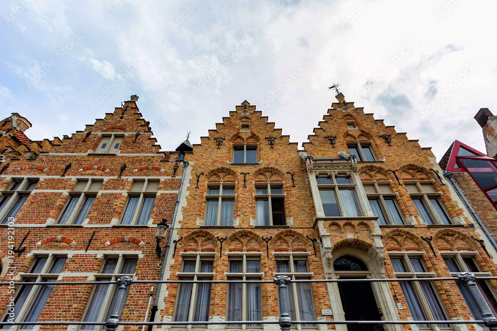 Beautifull historical buildings of Bruges, Belgium