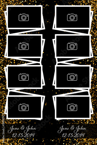 Black and Gold photo booth template