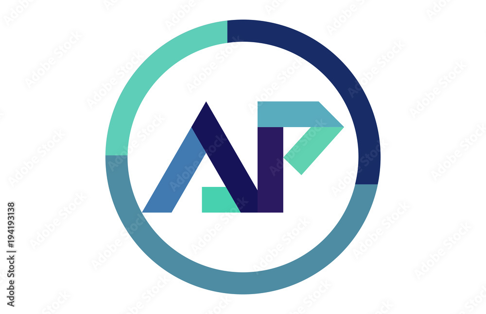 AP Global Blue Ribbon letter Logo AP Global Blue Ribbon letter Logo