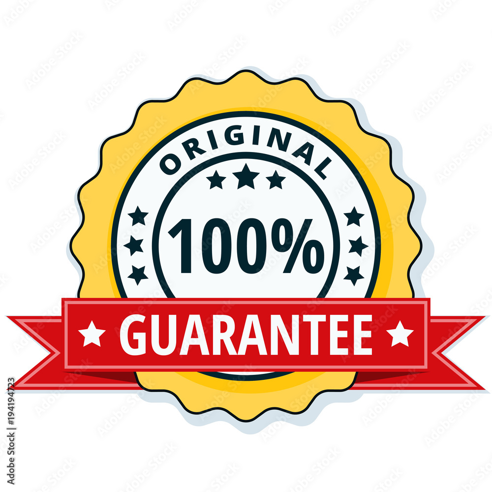 100% Original Guarantee label illustration 100% Original Guarantee label illustration