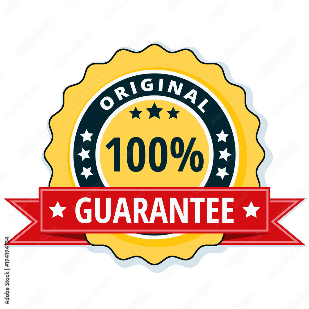 100% Original Guarantee label illustration 100% Original Guarantee label illustration