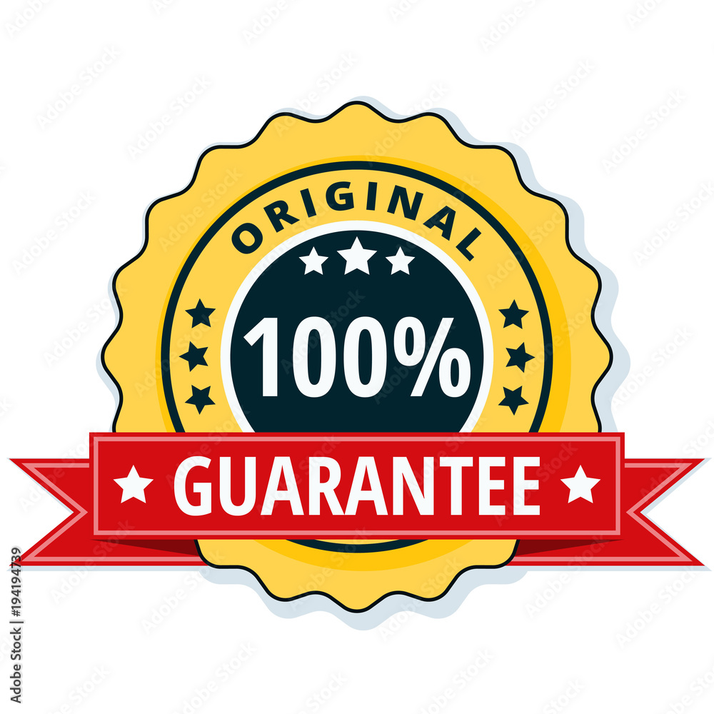 100% Original Guarantee label illustration 100% Original Guarantee label illustration