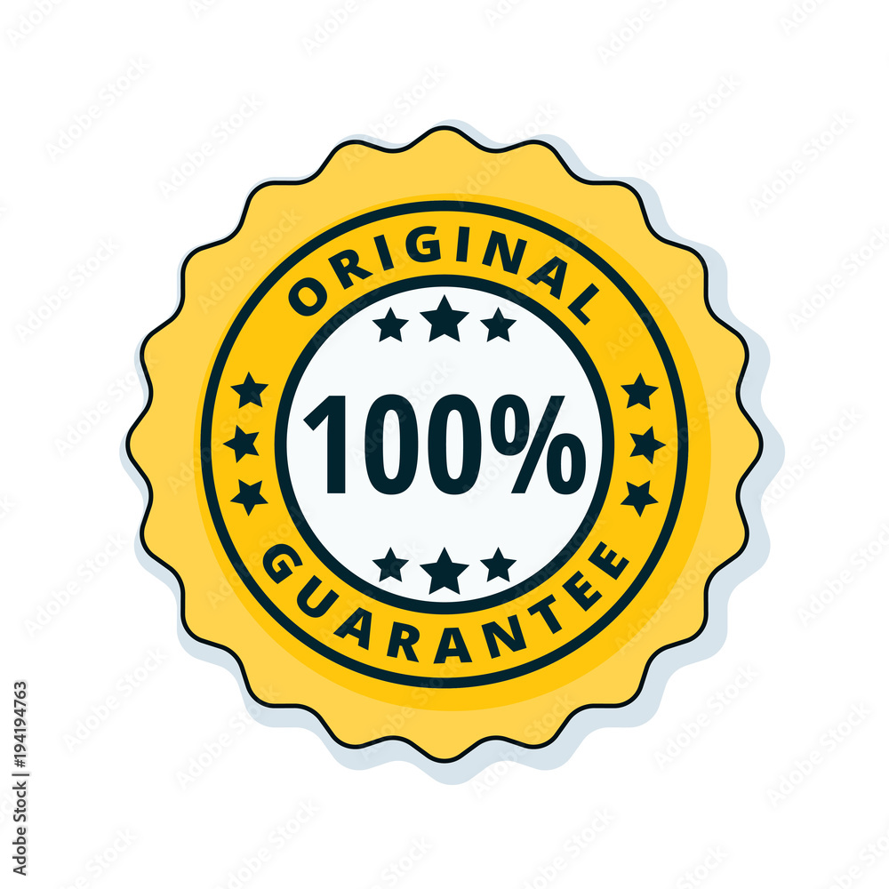 100% Original Guarantee label illustration 100% Original Guarantee label illustration