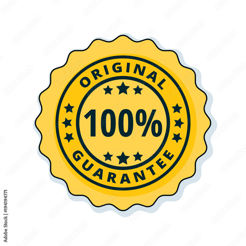 100% Original Guarantee label illustration 100% Original Guarantee label illustration