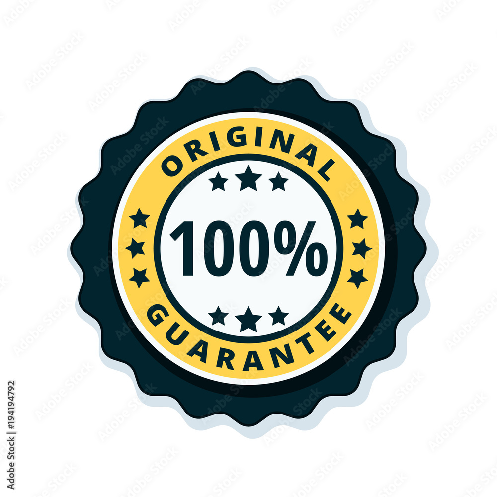 100% Original Guarantee label illustration 100% Original Guarantee label illustration