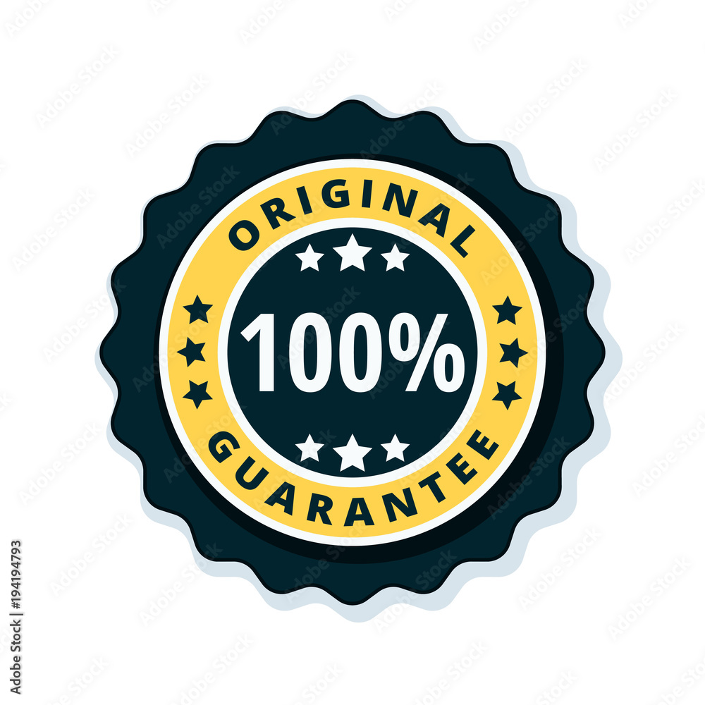 100% Original Guarantee label illustration 100% Original Guarantee label illustration