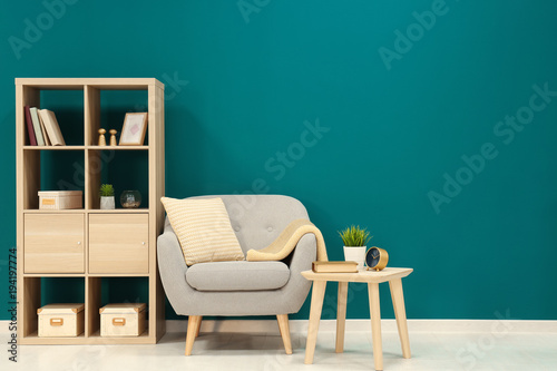 Trendy living room interior...