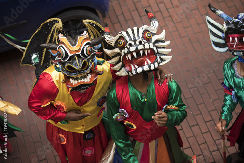 Mascaras de carnaval. Diabllicos . Panamá