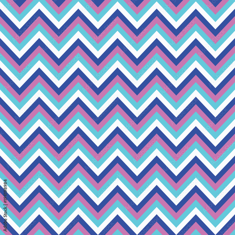 Seamless colorful chevron pattern background