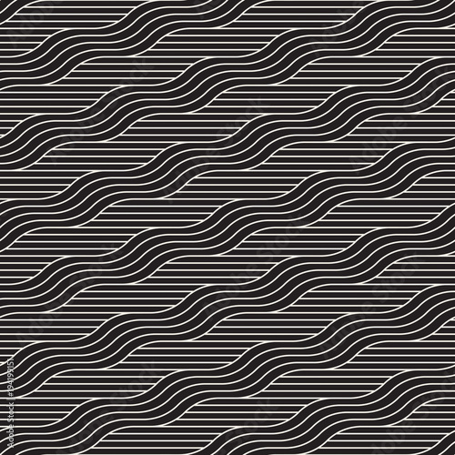 Vector seamless pattern. Modern stylish abstract texture. Repeating geometric..