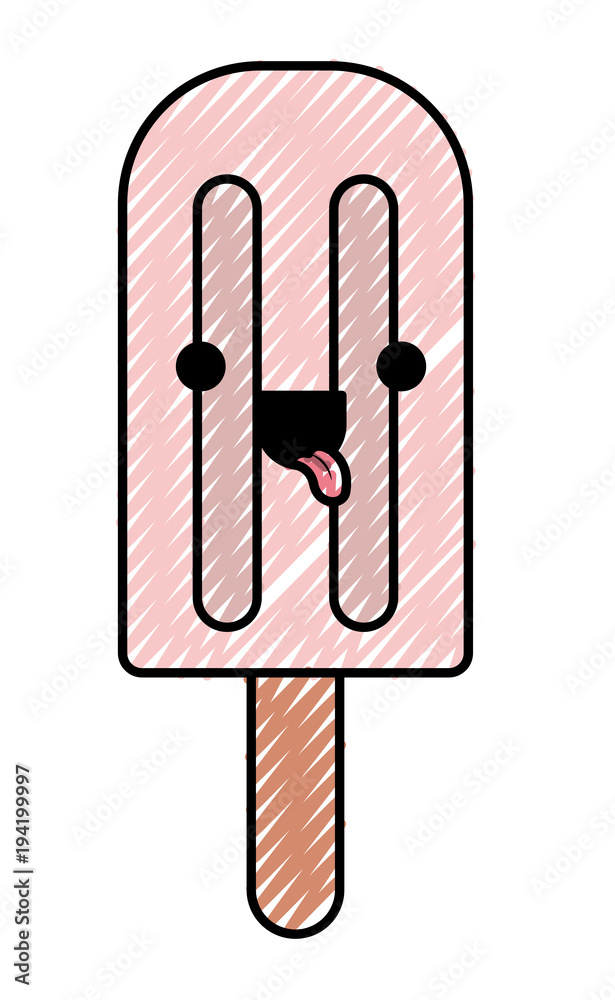 delicious ice cream palette kawaii character vector illustration design delicious ice cream palette kawaii character vector illustration design