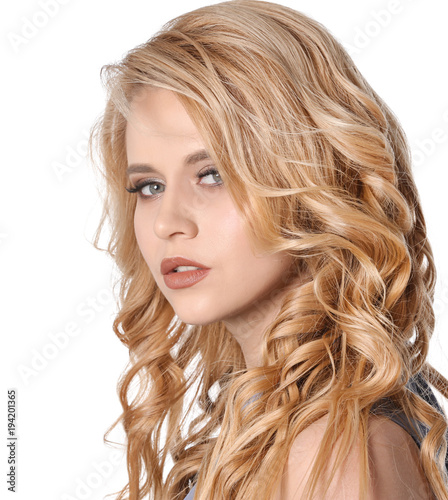 Beautiful young woman with ...
