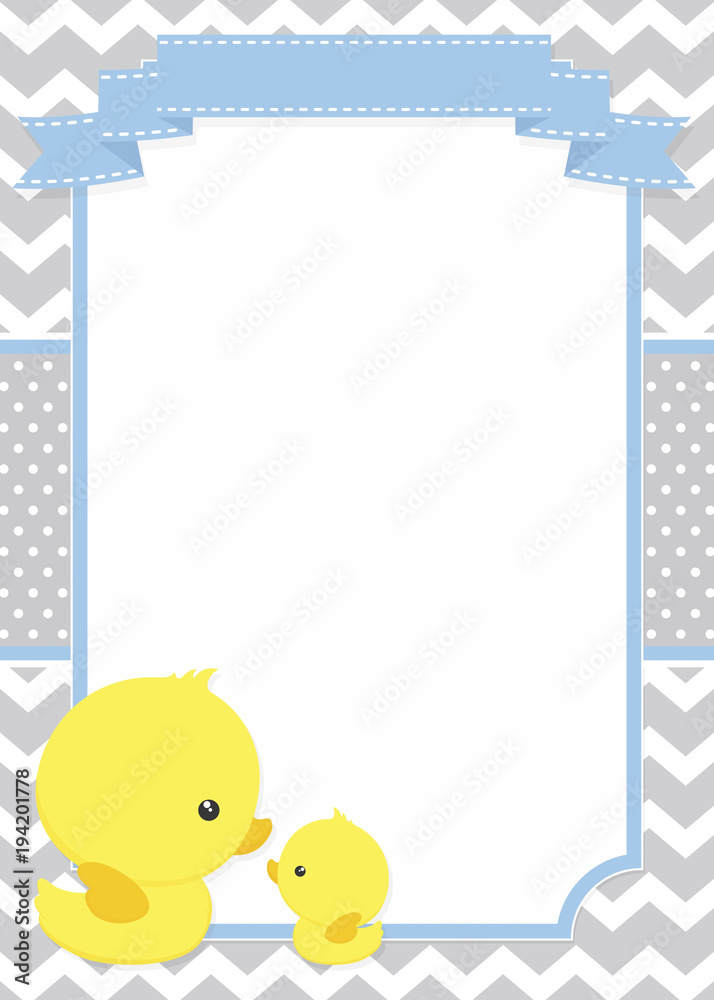 Blank Chevron Invitation Template