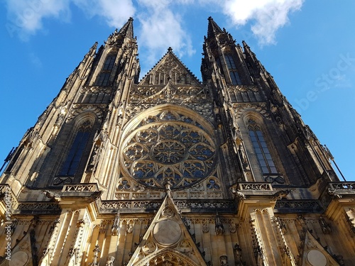 Gothic cathedral sky