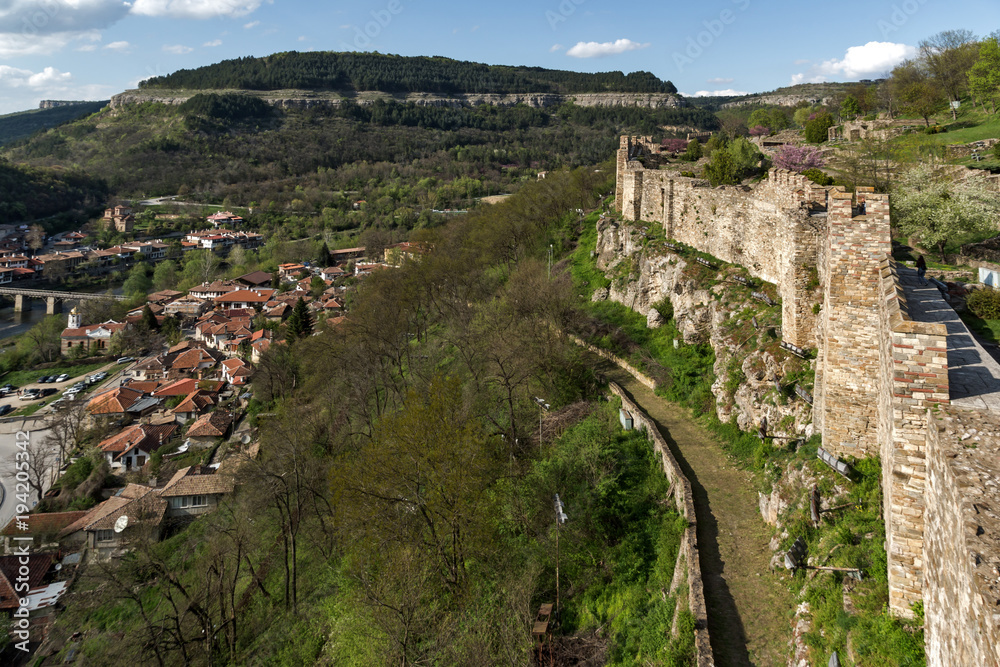 Ruins of The capital city of the Second Bulgarian Empire medieval stronghold Tsarevets, Veliko Tarnovo, Bulgaria