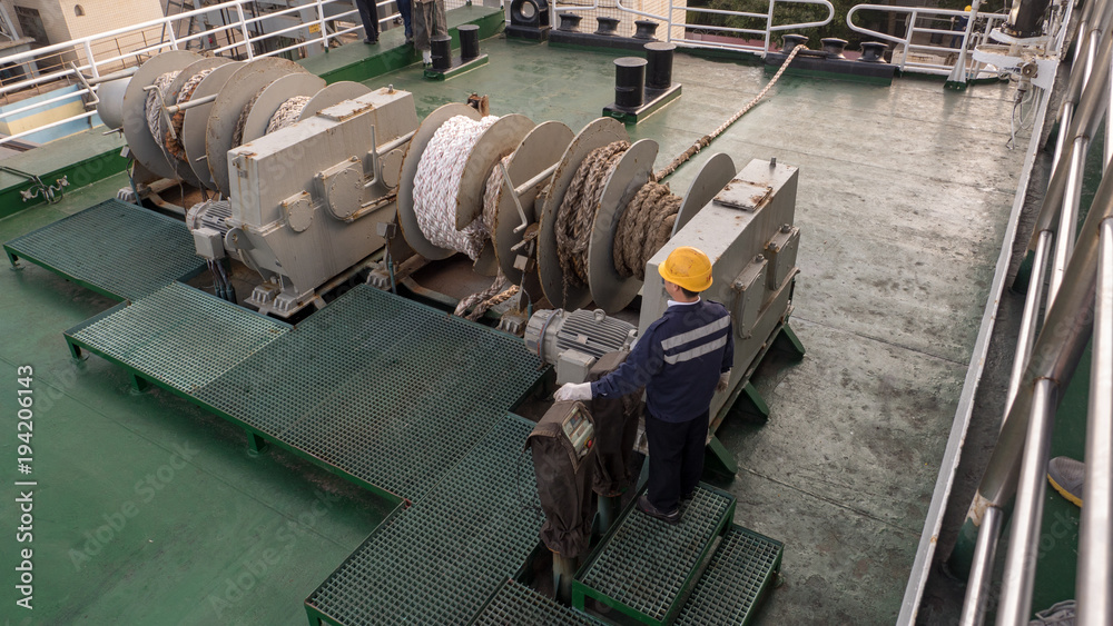 Naklejka premium China Ferry Boat Winch