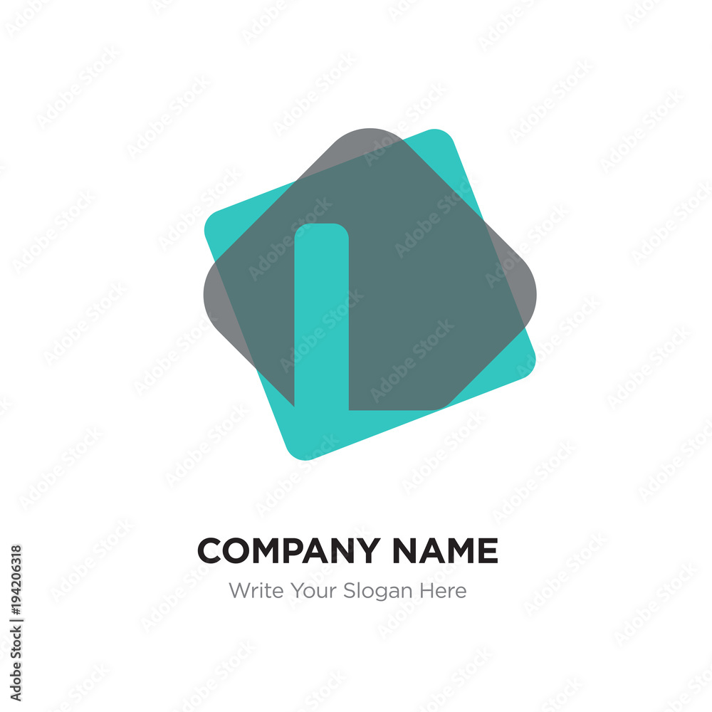 Abstract letter l logo design template. green vector icon on dark background. Abstract letter l logo design template. green vector icon on dark background.