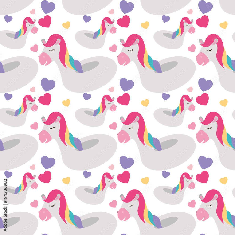 cute horse float pattern background vector illustration design cute horse float pattern background vector illustration design