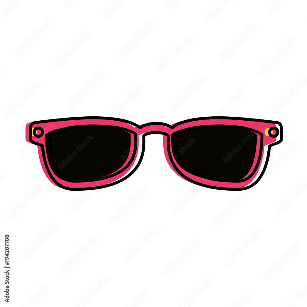 Fototapeta premium summer sunglasses isolated icon vector illustration design