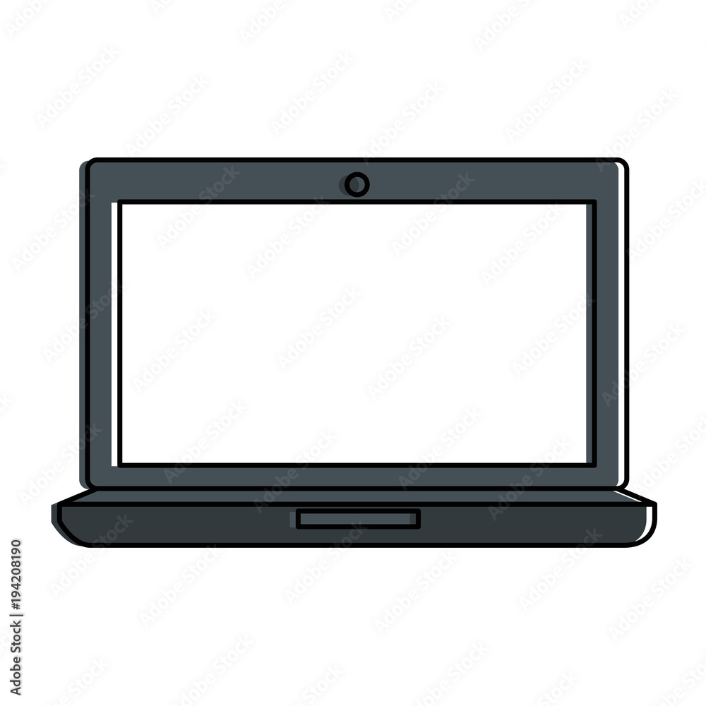 laptop computer isolated icon vector illustration design