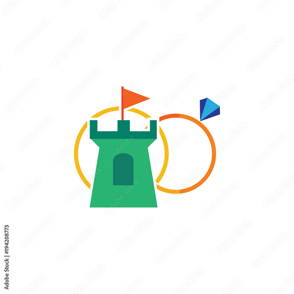 Castle Wedding Logo Icon Design Castle Wedding Logo Icon Design