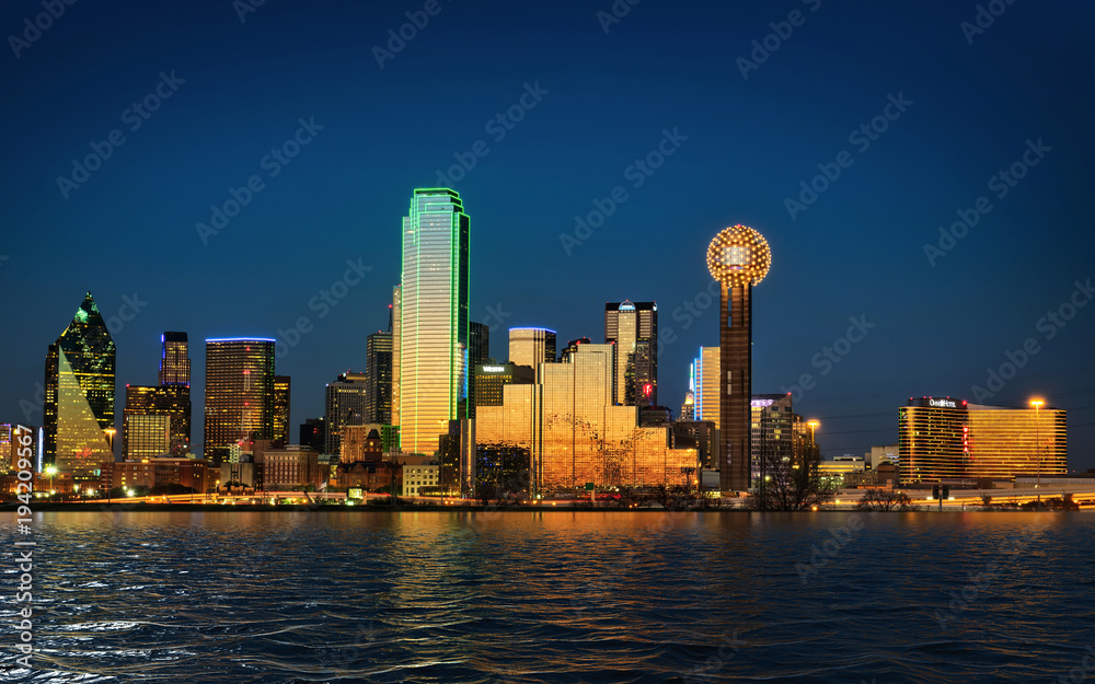 City of Dallas Texas - obrazy, fototapety, plakaty 