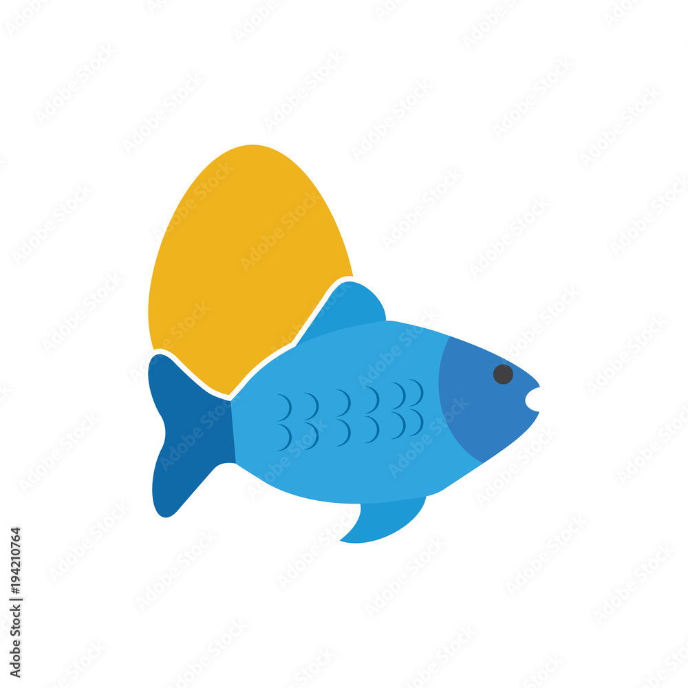 Egg Fish Logo Icon Design Egg Fish Logo Icon Design