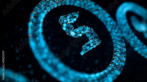Elegant Blue Numbers Countdown
