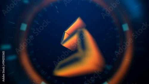 Abstract Futuristic Countdown