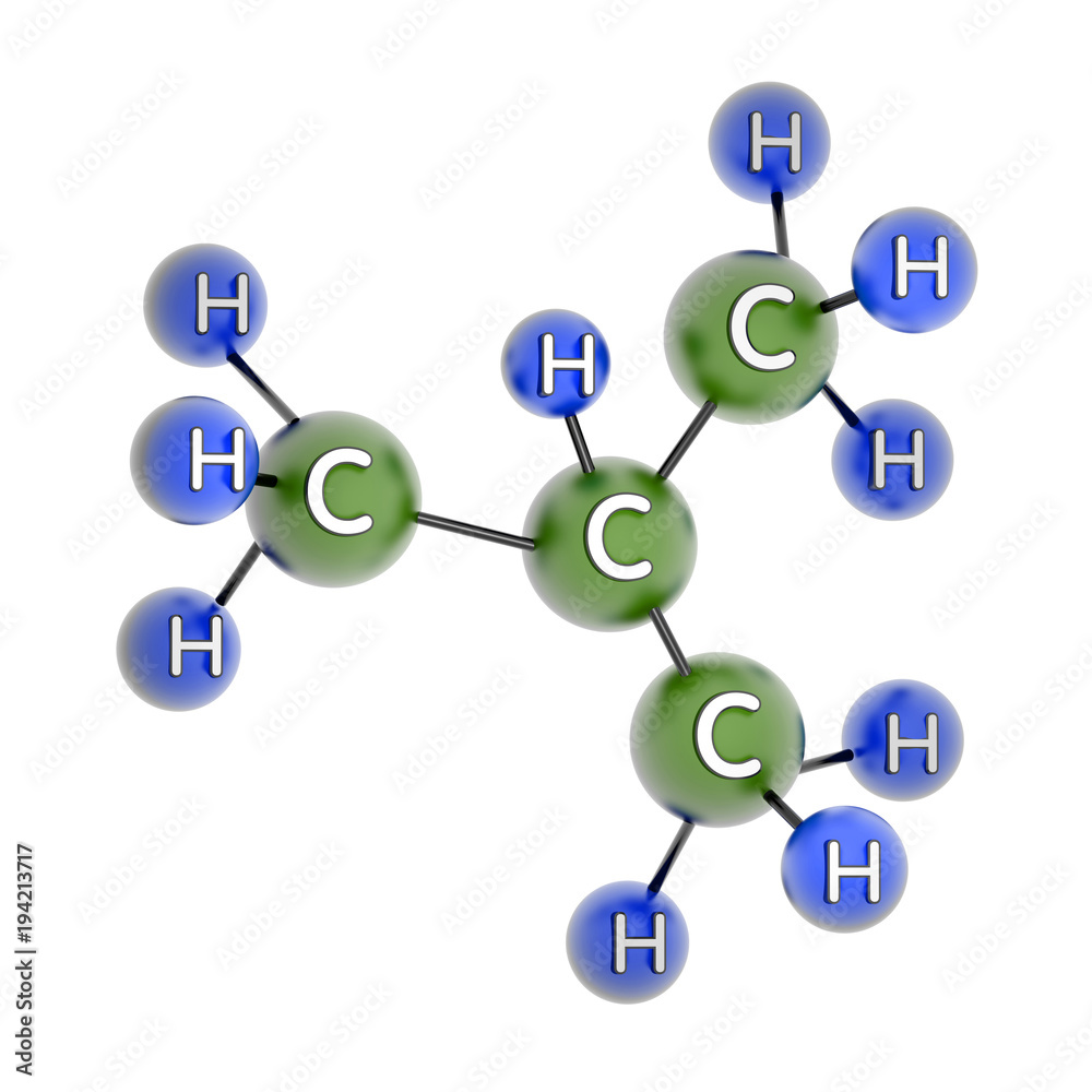 C4H10. Butane. Gas. 3d model. Isolated on white. C4H10. Butane. Gas. 3d model. Isolated on white.