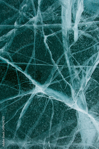Texture of ice surface