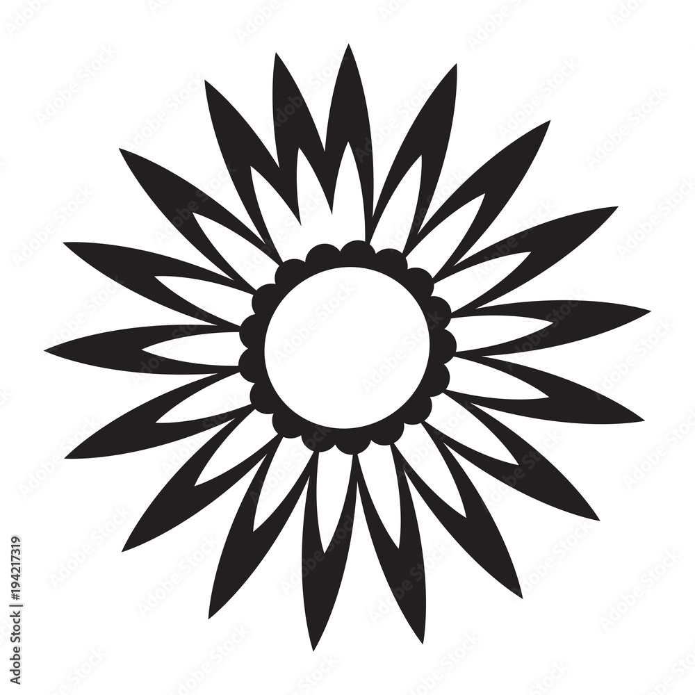 Cute sunflower icon Cute sunflower icon