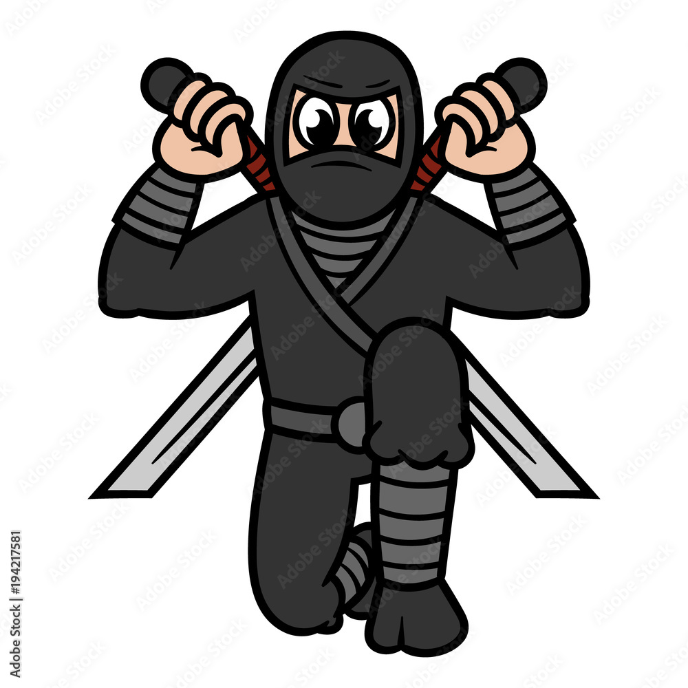 Cartoon Ninja Illustration Cartoon Ninja Illustration