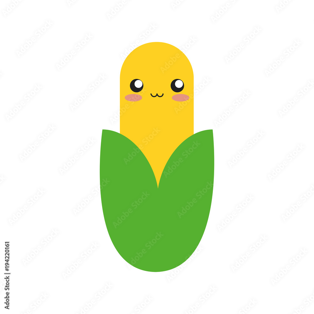 Fototapeta premium kawaii vegetables design concept