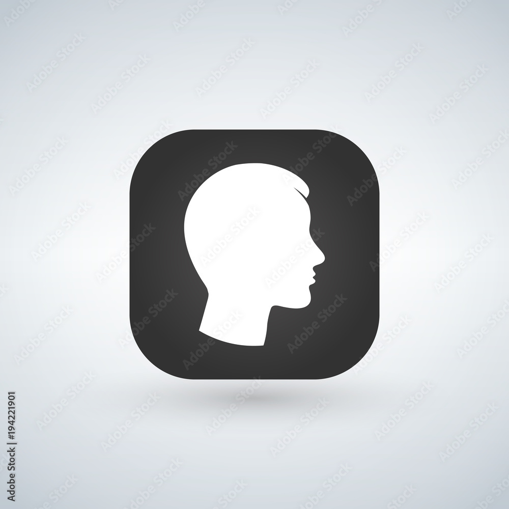 User sign icon on app button. Person symbol. Human avatar.Flat style. vector illustration. User sign icon on app button. Person symbol. Human avatar.Flat style. vector illustration.