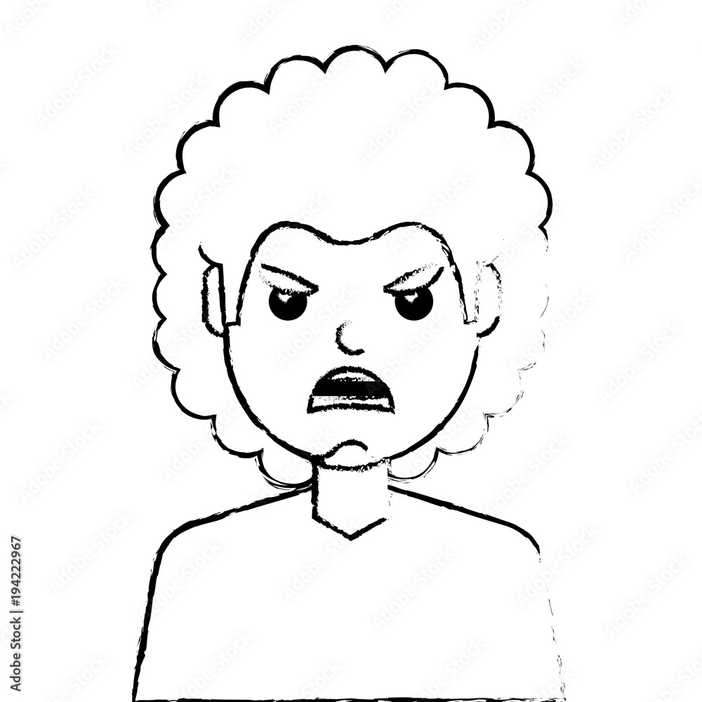 angry young man avatar character vector illustration design angry young man avatar character vector illustration design