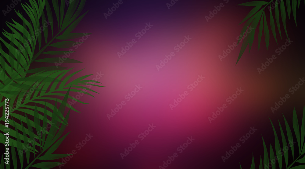 Background abstract, gradient, leaves