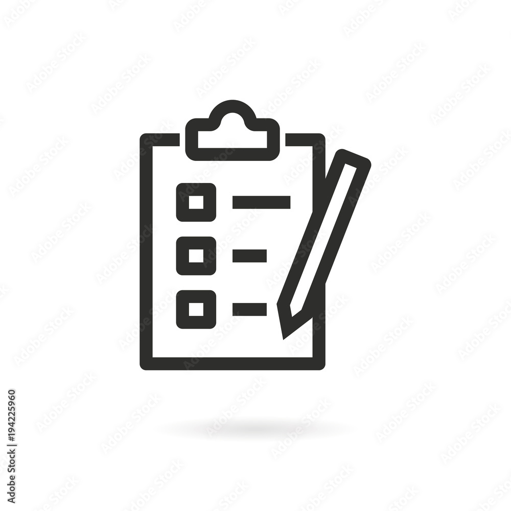 Fototapeta premium Form vector icon.