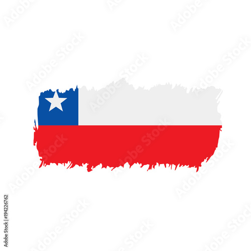 Chile flag  vector illustration