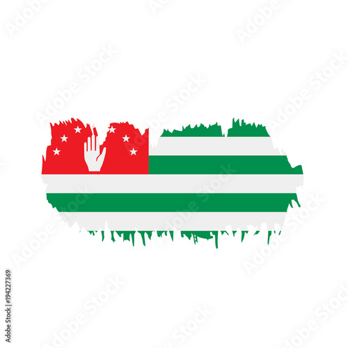 Abkhazia flag, vector illustration