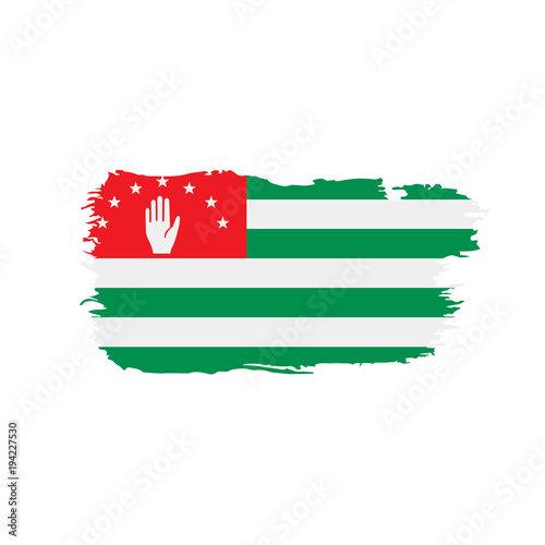 Abkhazia flag, vector illustration
