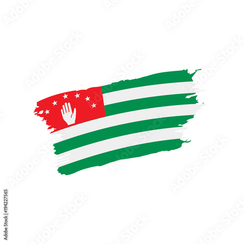Abkhazia flag, vector illustration