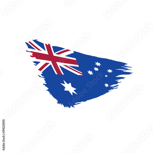 Australia flag, vector illustration