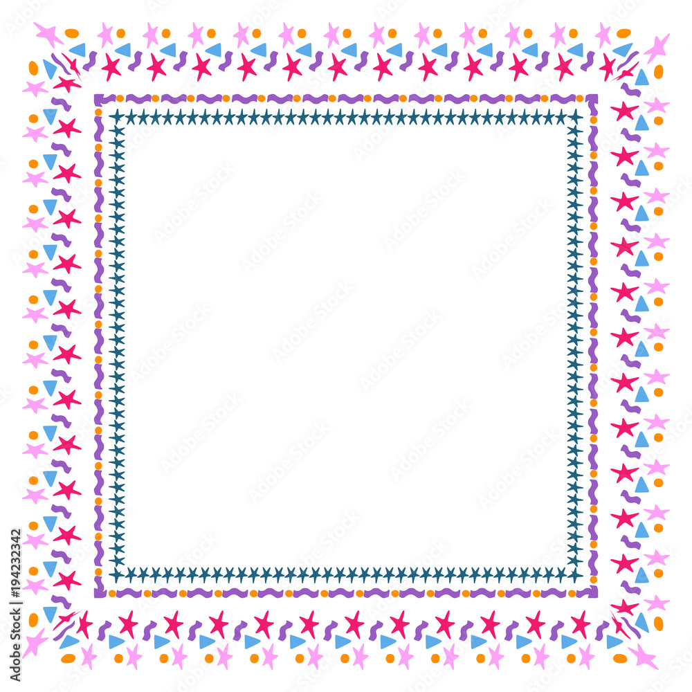 Cheerful frame stars Cheerful frame stars